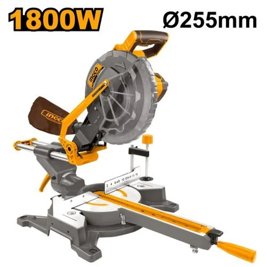 Electric Mitre Saw 1800W Dual Sliding Rails - INGCO